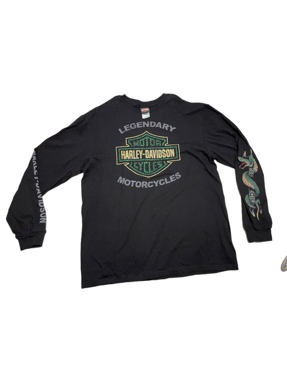 Harley-Davidson Men's T-Shirt  long Sleeve Black Sz: XL Orlando, Florida 2015